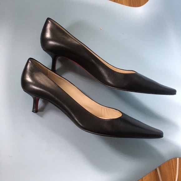 Low heel black Christian Louboutins size 38.5 - Picture 3 of 6